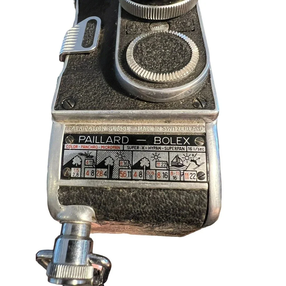Paillard-Bolex B8 8mm Movie Camera Original Box Some Accessories 1 Cine Kern